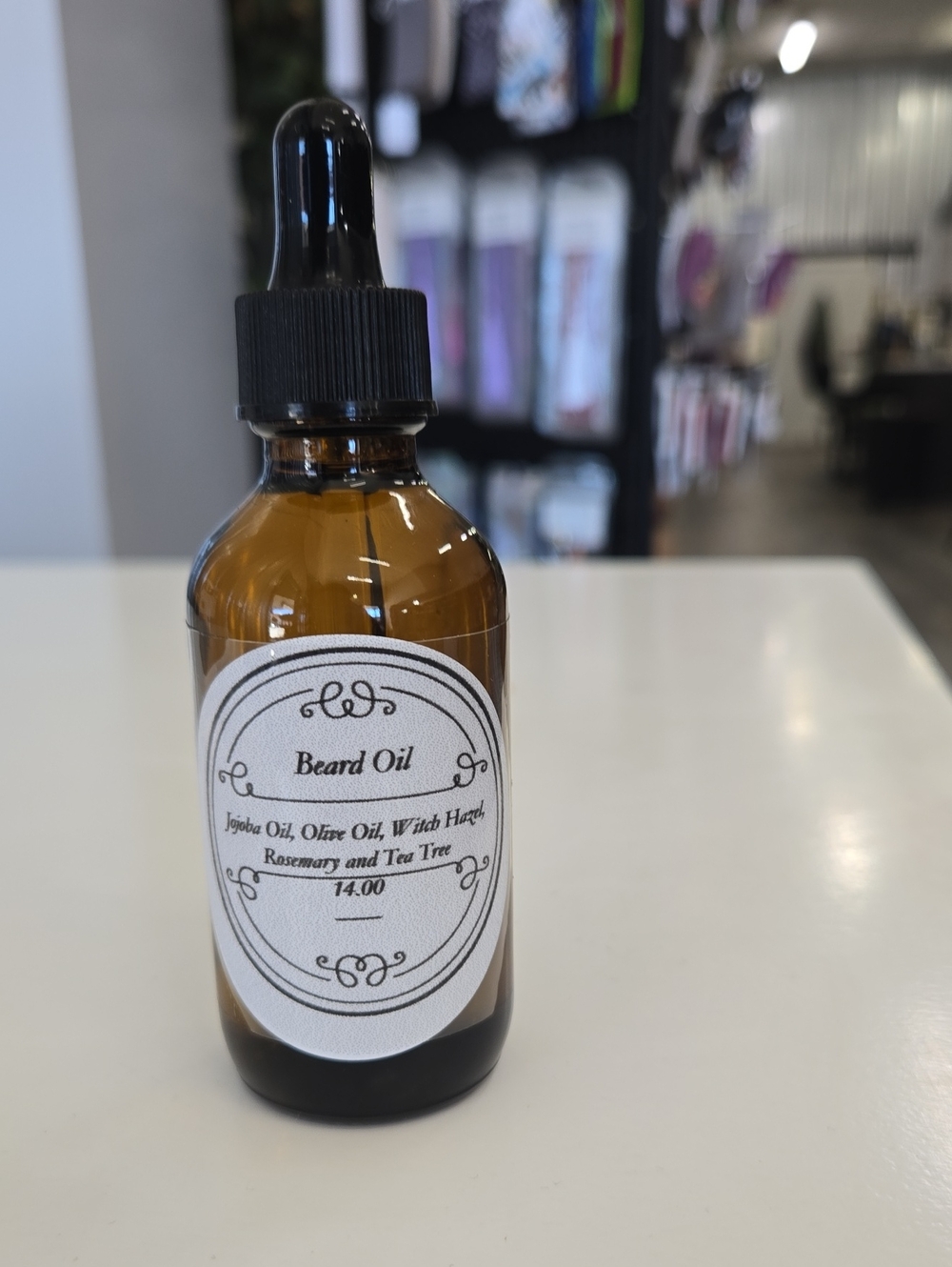 Beard Oil in Amber Glass Dropper Bottle - Black Dropper